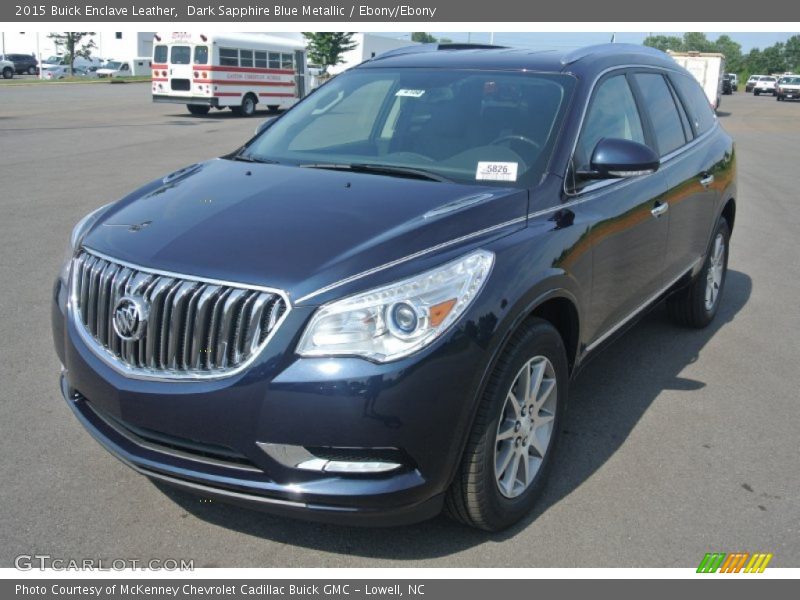 Dark Sapphire Blue Metallic / Ebony/Ebony 2015 Buick Enclave Leather