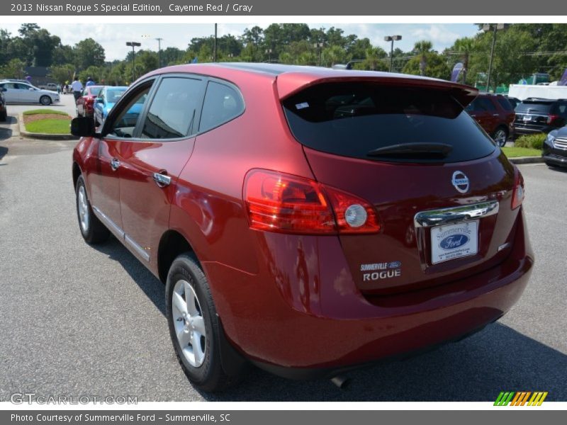 Cayenne Red / Gray 2013 Nissan Rogue S Special Edition
