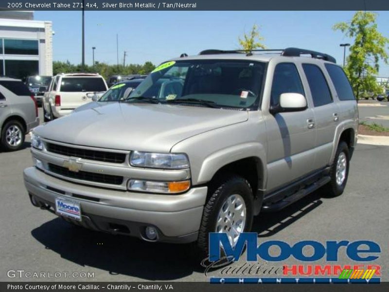 Silver Birch Metallic / Tan/Neutral 2005 Chevrolet Tahoe Z71 4x4