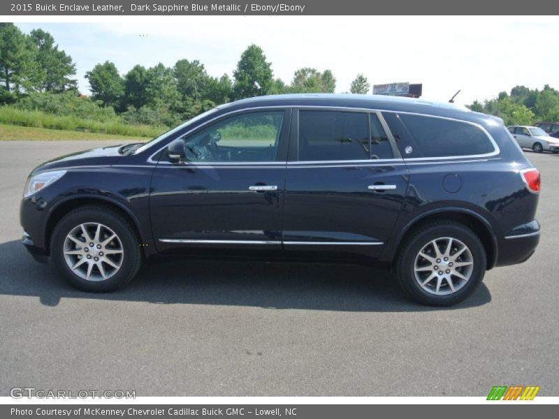 Dark Sapphire Blue Metallic / Ebony/Ebony 2015 Buick Enclave Leather