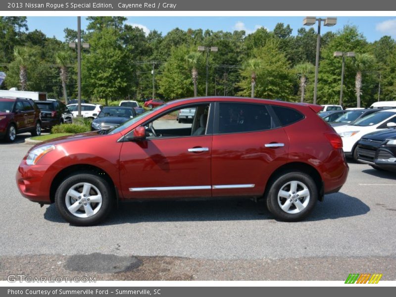 Cayenne Red / Gray 2013 Nissan Rogue S Special Edition