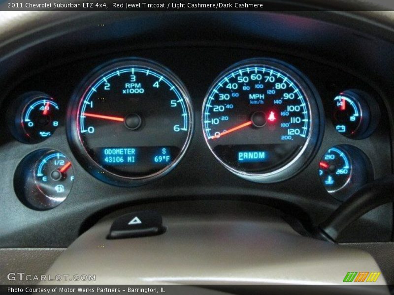 Red Jewel Tintcoat / Light Cashmere/Dark Cashmere 2011 Chevrolet Suburban LTZ 4x4