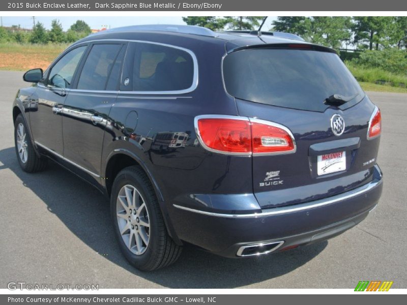 Dark Sapphire Blue Metallic / Ebony/Ebony 2015 Buick Enclave Leather