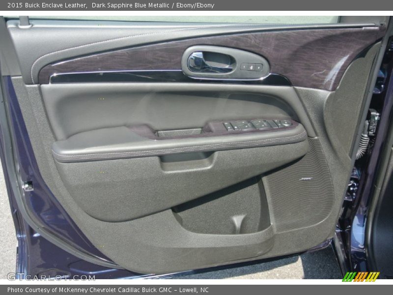 Dark Sapphire Blue Metallic / Ebony/Ebony 2015 Buick Enclave Leather