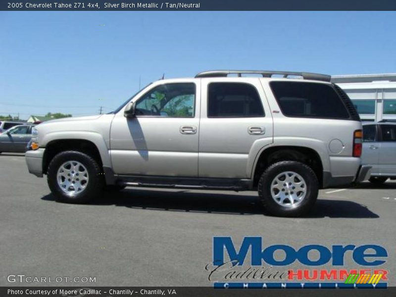 Silver Birch Metallic / Tan/Neutral 2005 Chevrolet Tahoe Z71 4x4