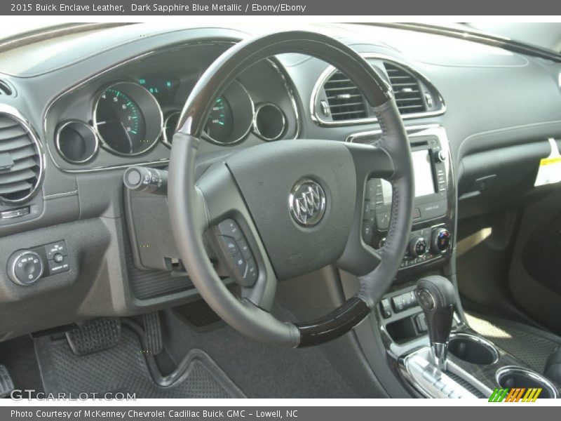 Dark Sapphire Blue Metallic / Ebony/Ebony 2015 Buick Enclave Leather