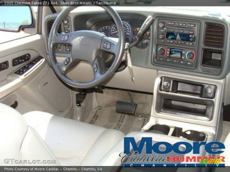 Silver Birch Metallic / Tan/Neutral 2005 Chevrolet Tahoe Z71 4x4