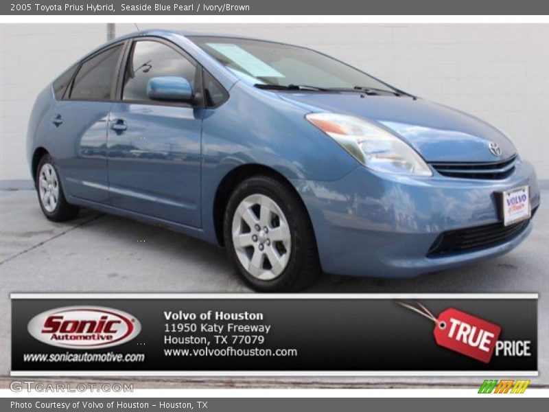 Seaside Blue Pearl / Ivory/Brown 2005 Toyota Prius Hybrid