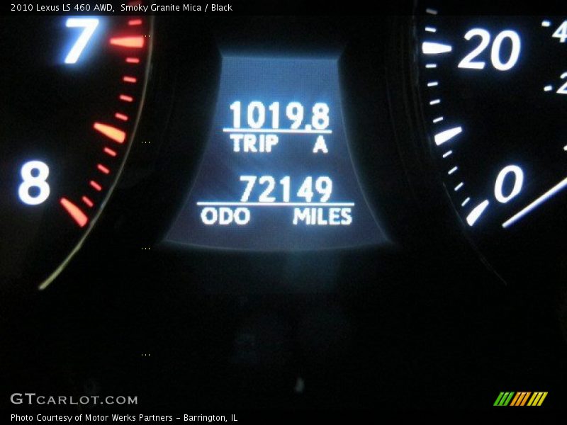 Smoky Granite Mica / Black 2010 Lexus LS 460 AWD