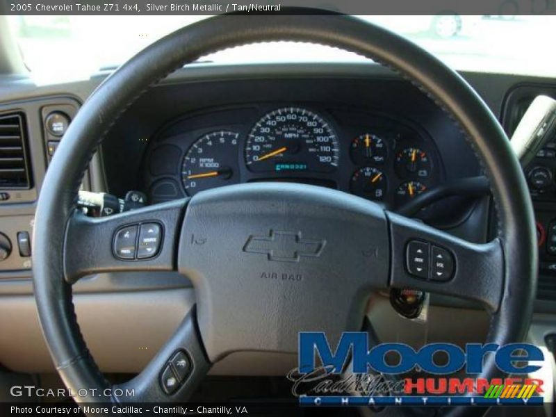 Silver Birch Metallic / Tan/Neutral 2005 Chevrolet Tahoe Z71 4x4