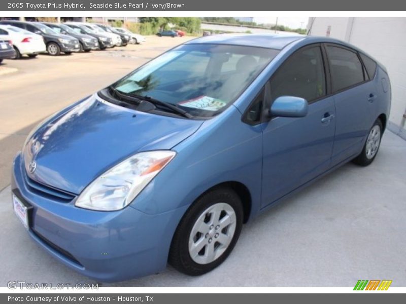 Seaside Blue Pearl / Ivory/Brown 2005 Toyota Prius Hybrid