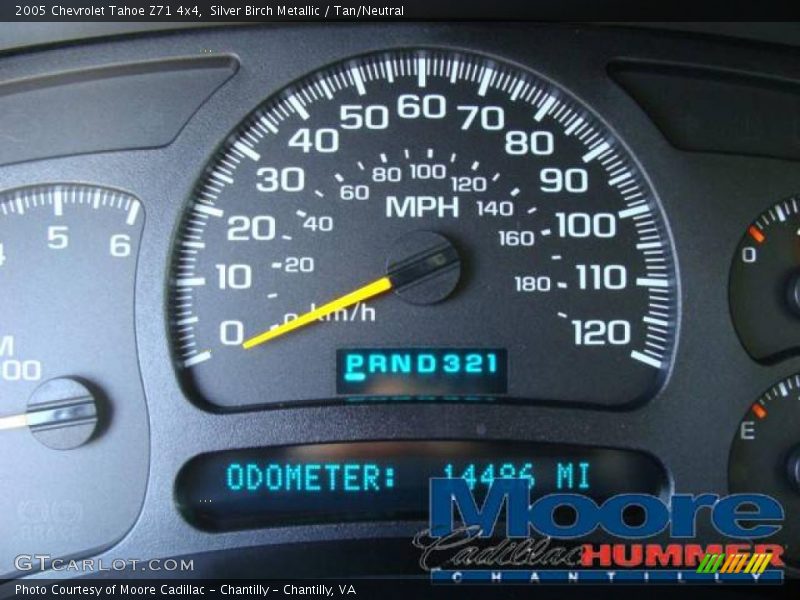 Silver Birch Metallic / Tan/Neutral 2005 Chevrolet Tahoe Z71 4x4
