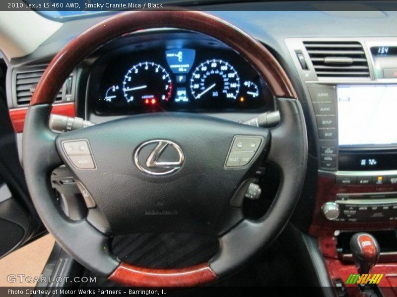 Smoky Granite Mica / Black 2010 Lexus LS 460 AWD