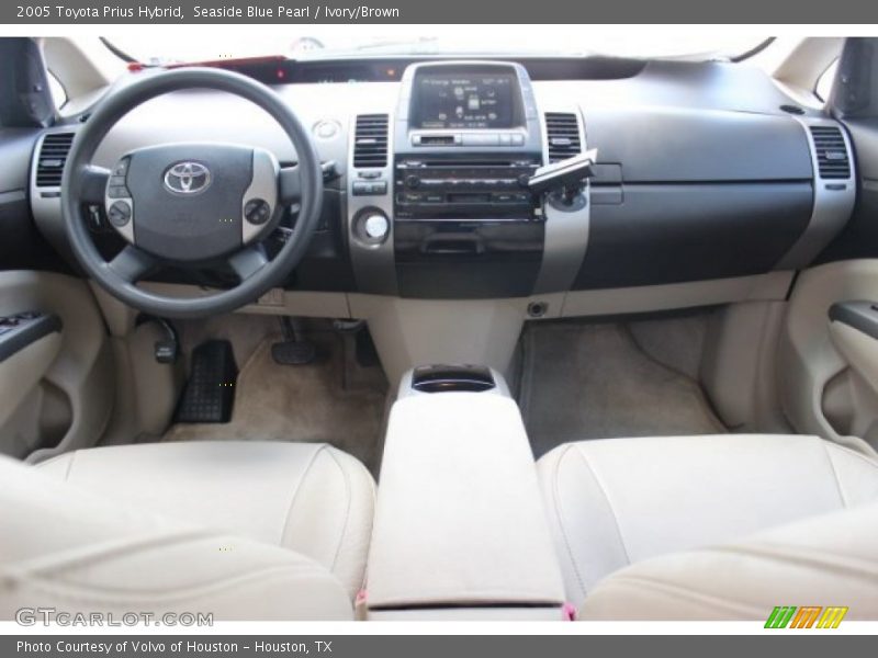Seaside Blue Pearl / Ivory/Brown 2005 Toyota Prius Hybrid