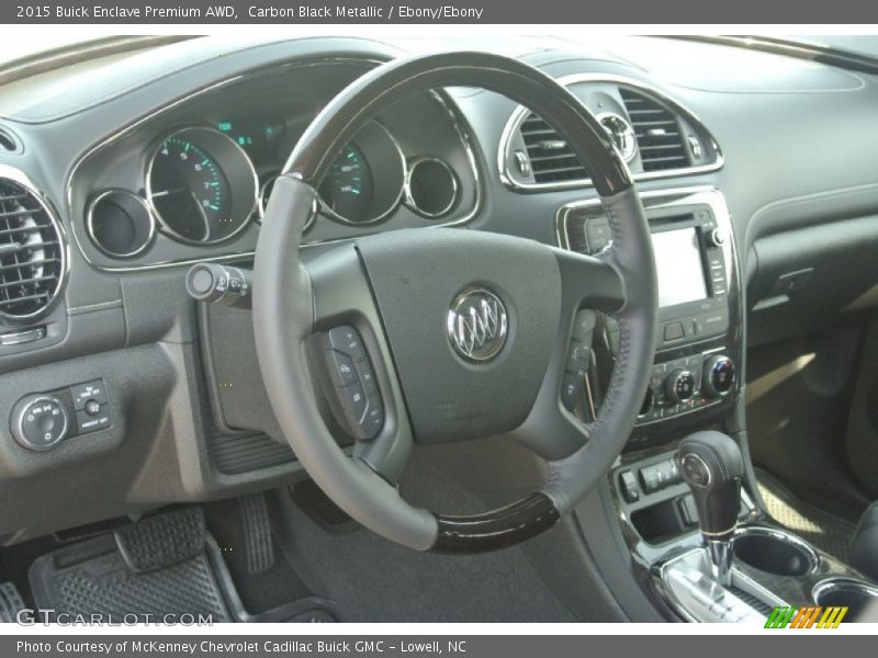 Carbon Black Metallic / Ebony/Ebony 2015 Buick Enclave Premium AWD