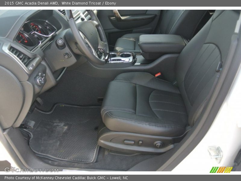 White Diamond Tricoat / Ebony 2015 GMC Acadia Denali AWD