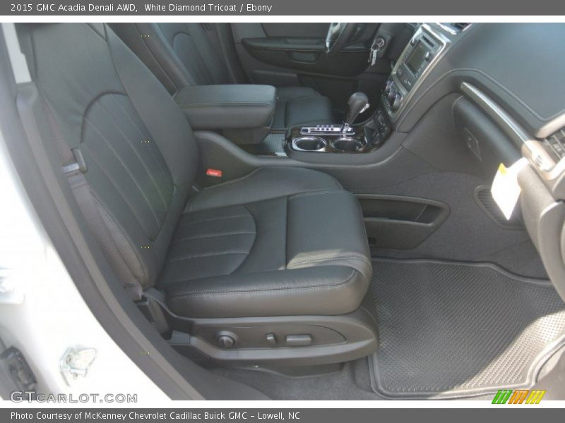 White Diamond Tricoat / Ebony 2015 GMC Acadia Denali AWD