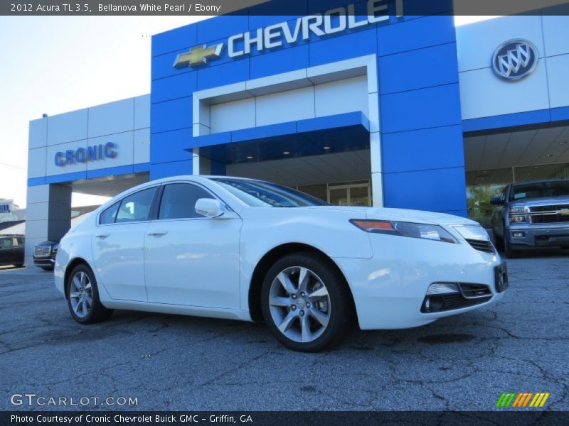 Bellanova White Pearl / Ebony 2012 Acura TL 3.5
