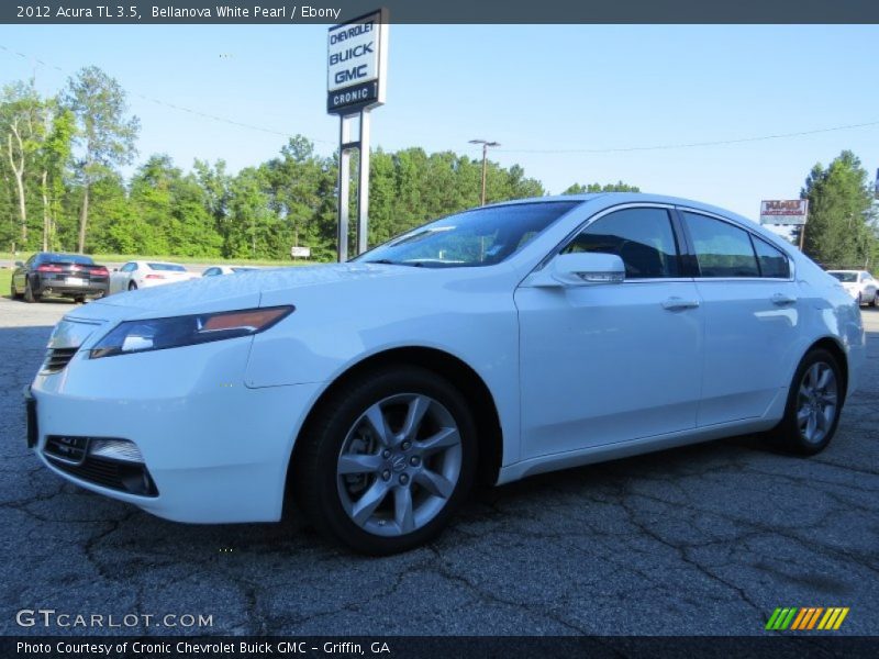 Bellanova White Pearl / Ebony 2012 Acura TL 3.5