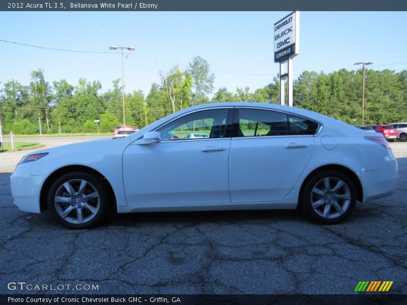 Bellanova White Pearl / Ebony 2012 Acura TL 3.5