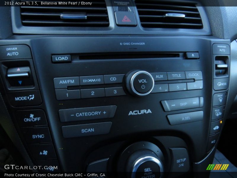 Bellanova White Pearl / Ebony 2012 Acura TL 3.5