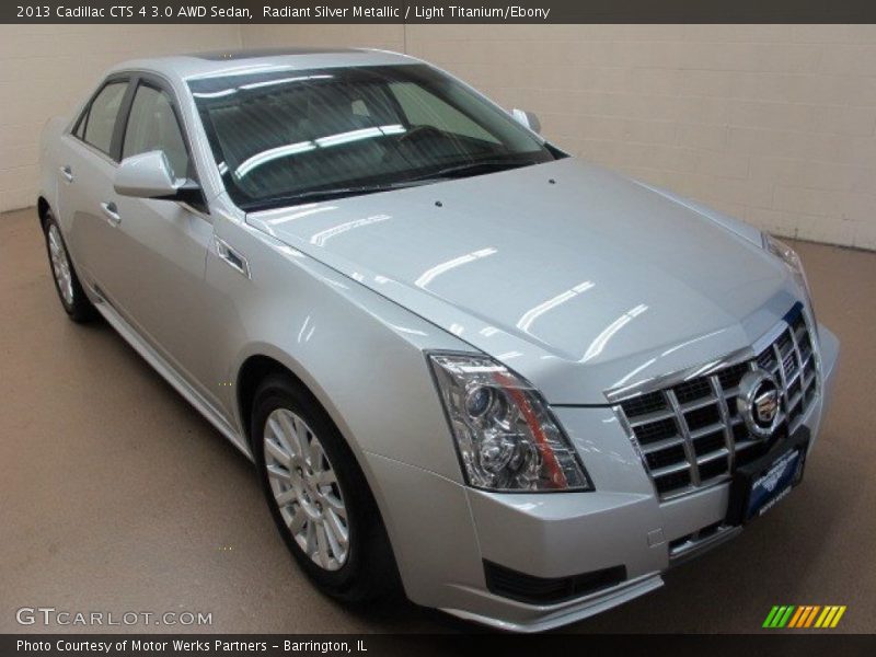 Radiant Silver Metallic / Light Titanium/Ebony 2013 Cadillac CTS 4 3.0 AWD Sedan