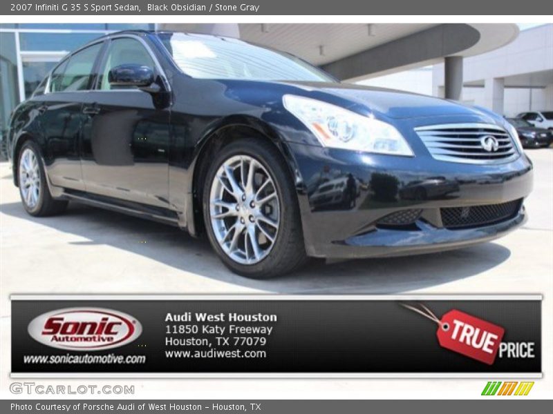 Black Obsidian / Stone Gray 2007 Infiniti G 35 S Sport Sedan