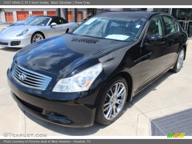 Black Obsidian / Stone Gray 2007 Infiniti G 35 S Sport Sedan