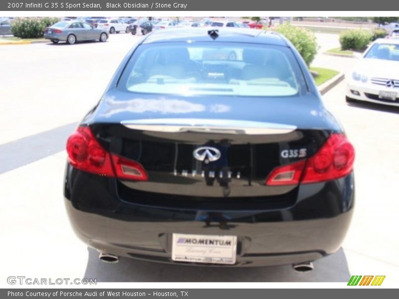 Black Obsidian / Stone Gray 2007 Infiniti G 35 S Sport Sedan