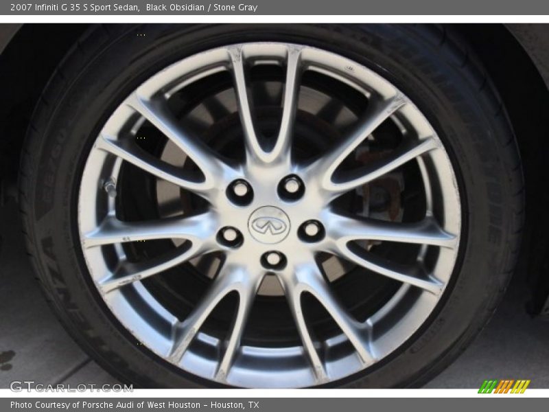 Black Obsidian / Stone Gray 2007 Infiniti G 35 S Sport Sedan