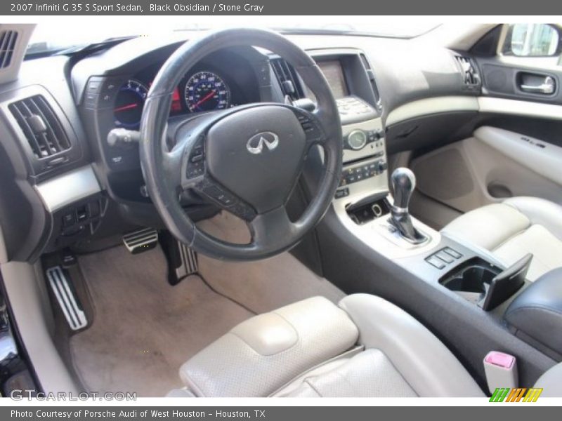 Black Obsidian / Stone Gray 2007 Infiniti G 35 S Sport Sedan