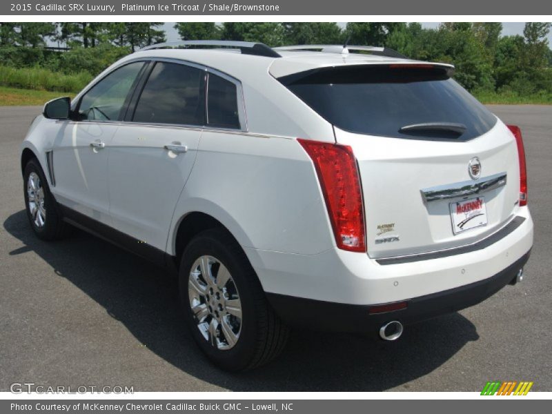 Platinum Ice Tricoat / Shale/Brownstone 2015 Cadillac SRX Luxury