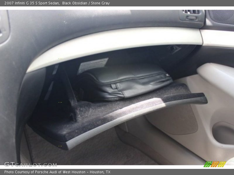 Black Obsidian / Stone Gray 2007 Infiniti G 35 S Sport Sedan