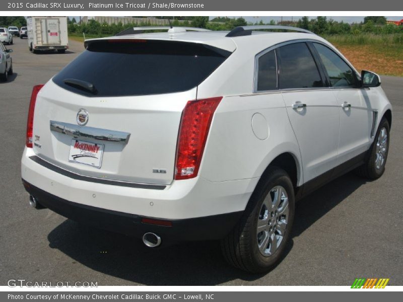 Platinum Ice Tricoat / Shale/Brownstone 2015 Cadillac SRX Luxury