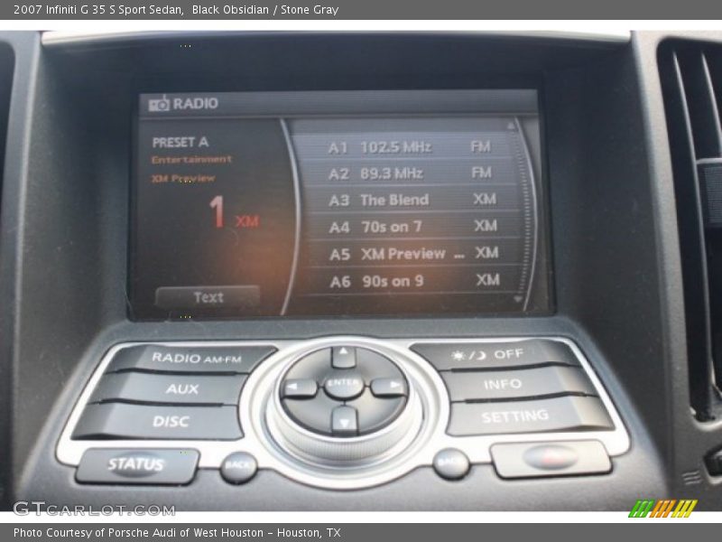 Black Obsidian / Stone Gray 2007 Infiniti G 35 S Sport Sedan