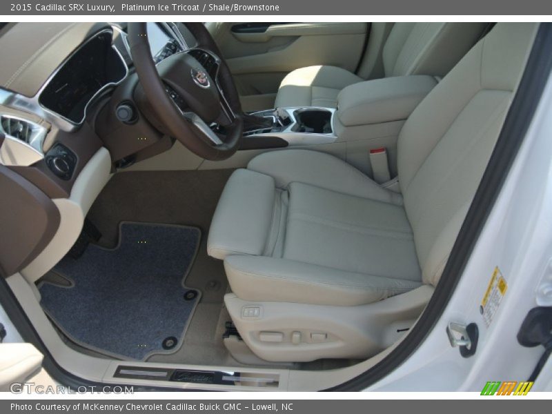 Platinum Ice Tricoat / Shale/Brownstone 2015 Cadillac SRX Luxury