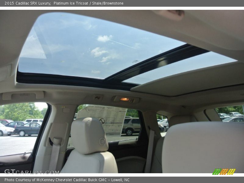 Platinum Ice Tricoat / Shale/Brownstone 2015 Cadillac SRX Luxury