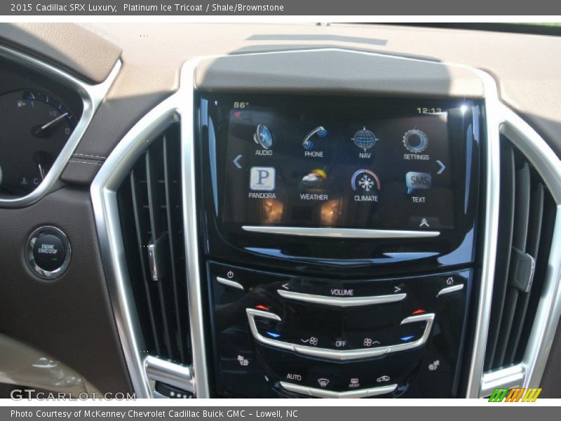 Platinum Ice Tricoat / Shale/Brownstone 2015 Cadillac SRX Luxury