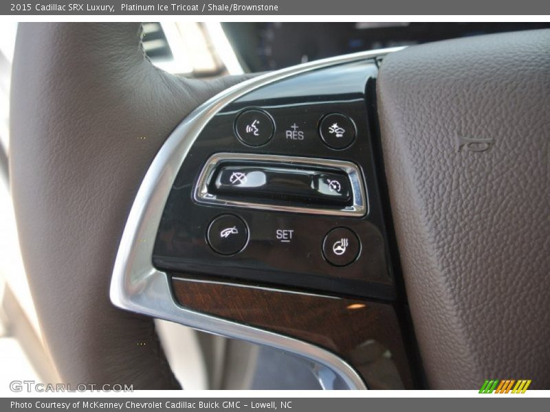 Platinum Ice Tricoat / Shale/Brownstone 2015 Cadillac SRX Luxury