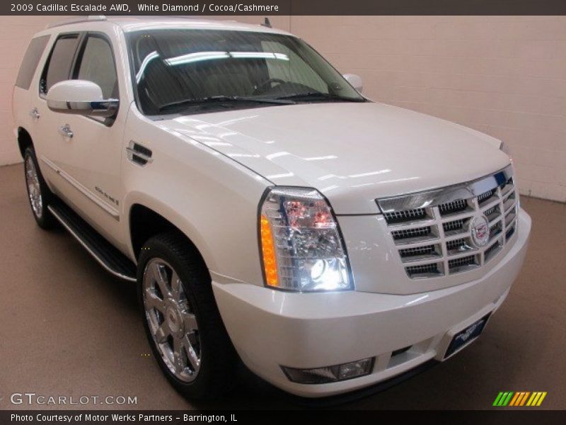 White Diamond / Cocoa/Cashmere 2009 Cadillac Escalade AWD