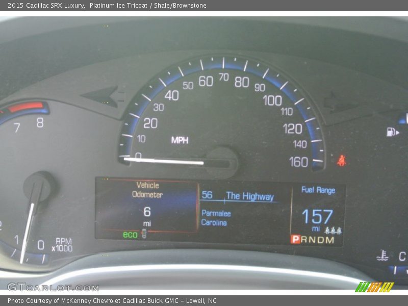 Platinum Ice Tricoat / Shale/Brownstone 2015 Cadillac SRX Luxury