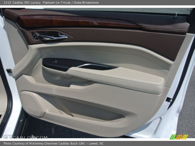 Platinum Ice Tricoat / Shale/Brownstone 2015 Cadillac SRX Luxury