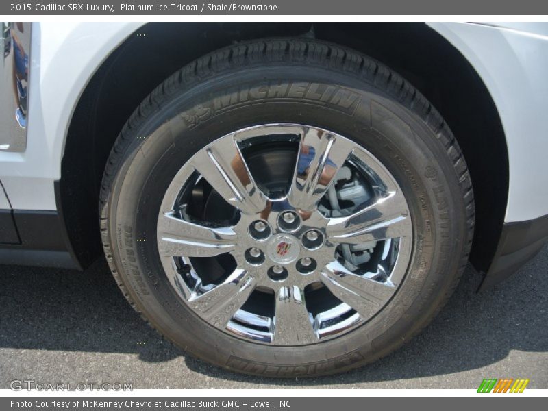 Platinum Ice Tricoat / Shale/Brownstone 2015 Cadillac SRX Luxury