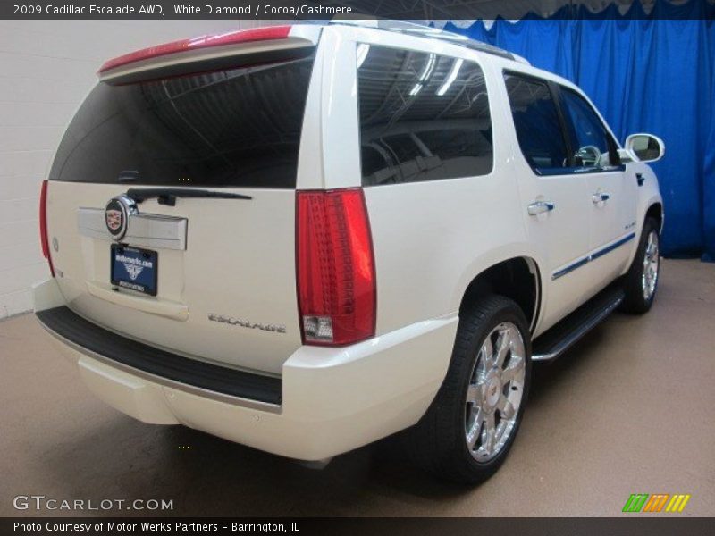 White Diamond / Cocoa/Cashmere 2009 Cadillac Escalade AWD