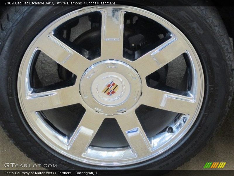 White Diamond / Cocoa/Cashmere 2009 Cadillac Escalade AWD