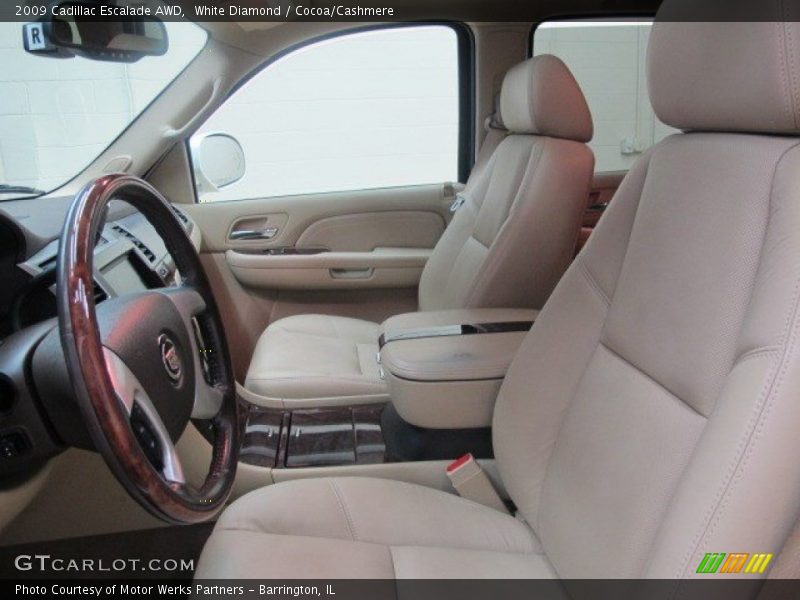 White Diamond / Cocoa/Cashmere 2009 Cadillac Escalade AWD