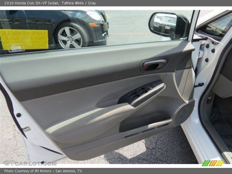 Taffeta White / Gray 2010 Honda Civic DX-VP Sedan