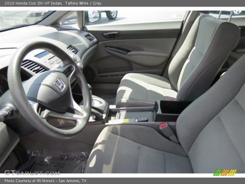Taffeta White / Gray 2010 Honda Civic DX-VP Sedan
