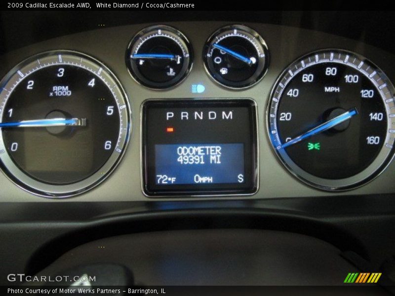 White Diamond / Cocoa/Cashmere 2009 Cadillac Escalade AWD