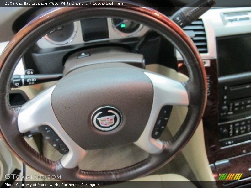 White Diamond / Cocoa/Cashmere 2009 Cadillac Escalade AWD